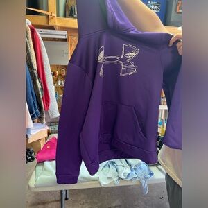 Purple under armor sweatshirt